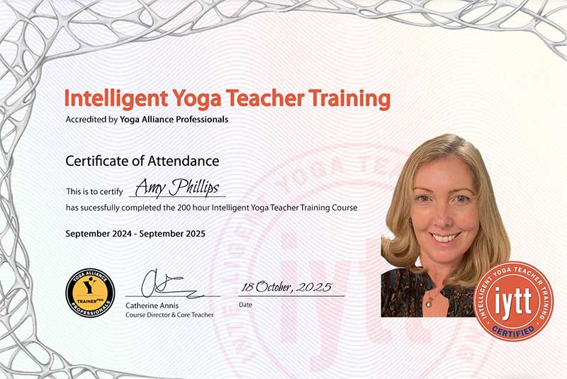 Amy Phillips - Intelligent Yoga Teacher Training | Catherine Annis Yoga